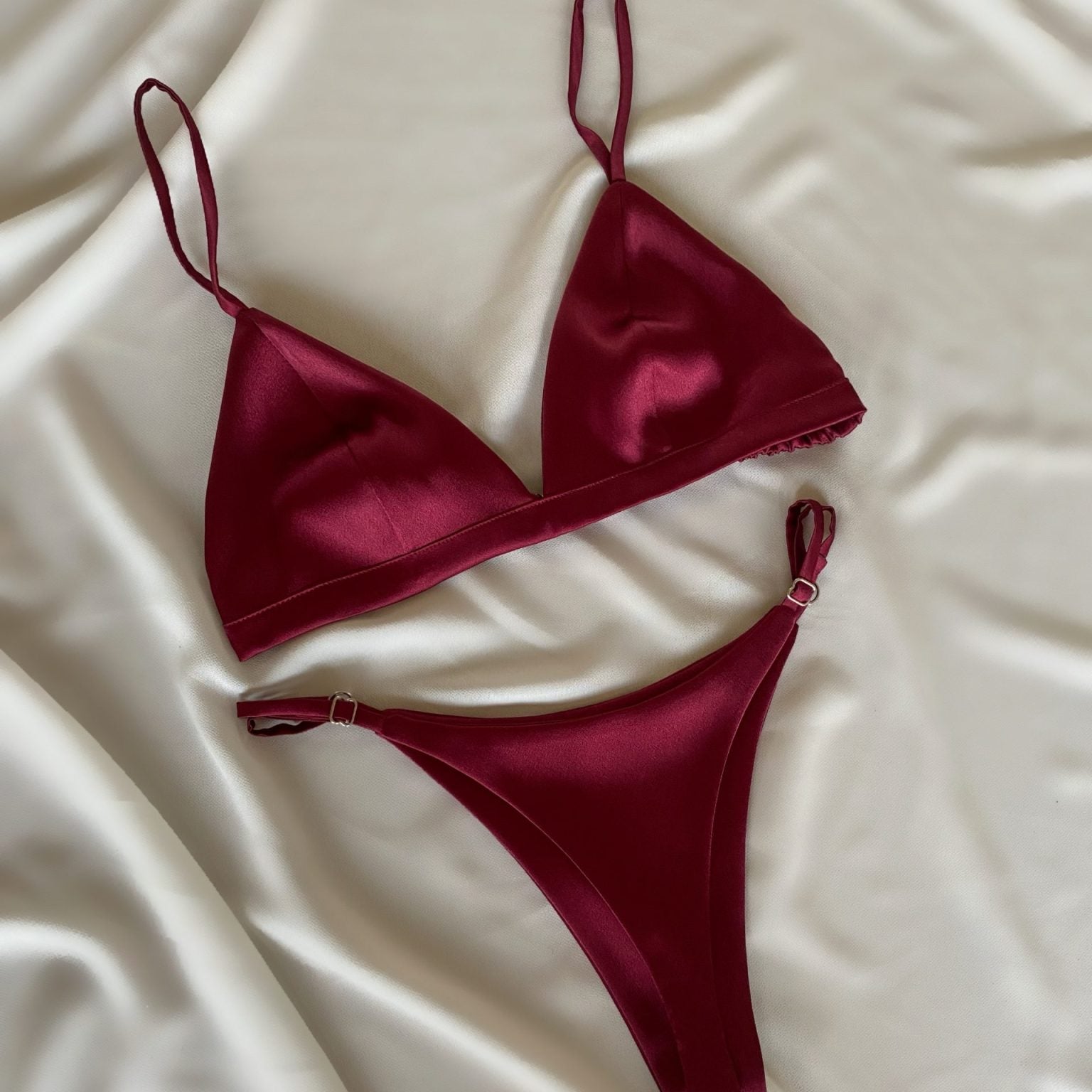 Saten Premium Bra Takım