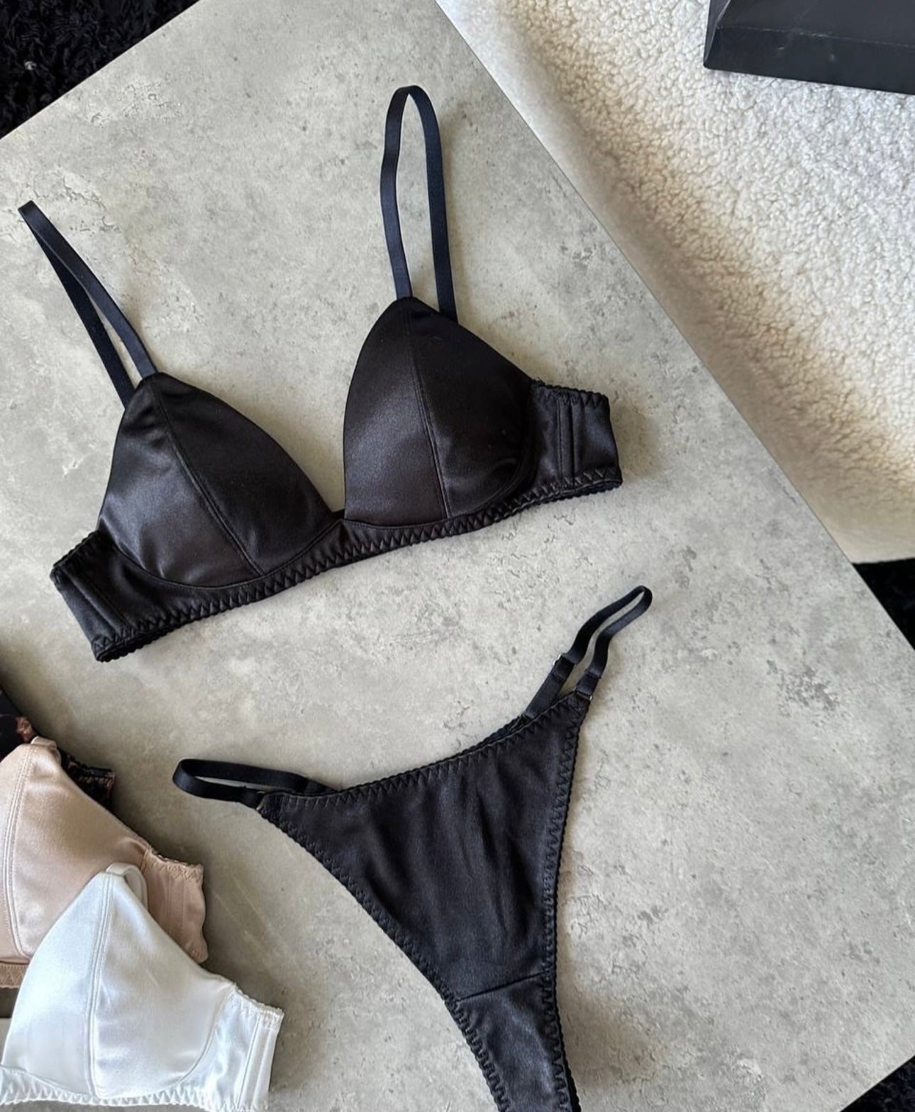Saten Premium Bra Takım